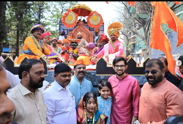 Shiv Sahyadri Foundation at BDD, Worli participated in the Marathi New Year procession organized on the occasion of Gudipadwa and greeted everyone.